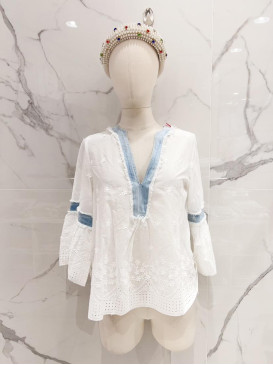Tunique bohème broderie...