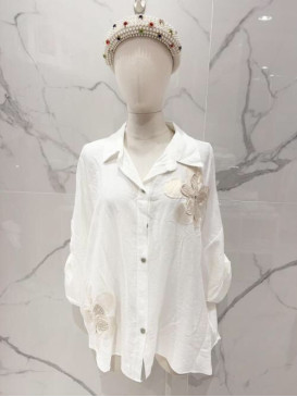 Chemise oversized fleurs...