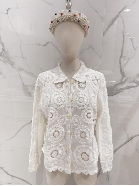 Chemise en crochet manches...