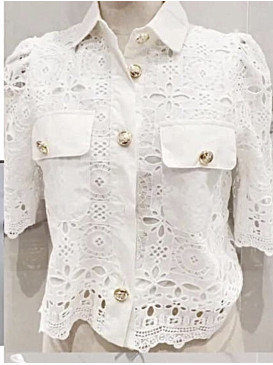 Chemise cropped en crochet...