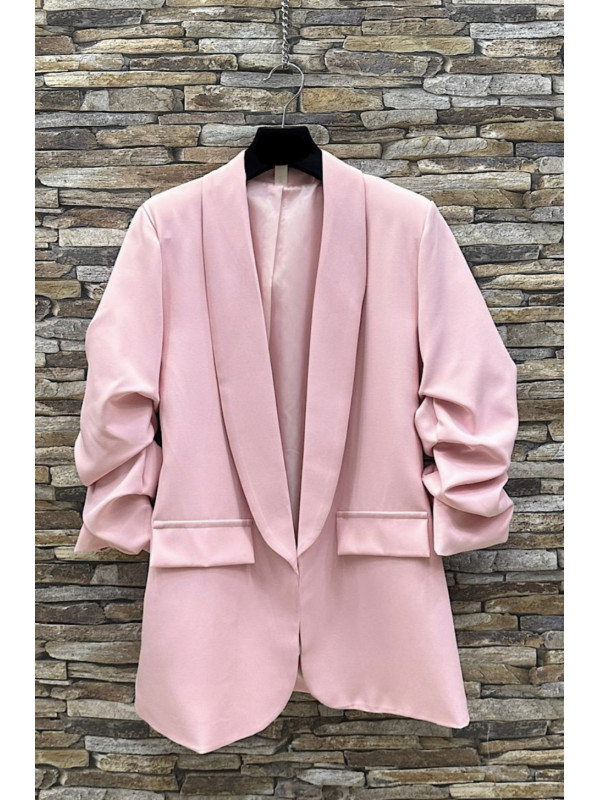 Veste tailleur manches longues remontées