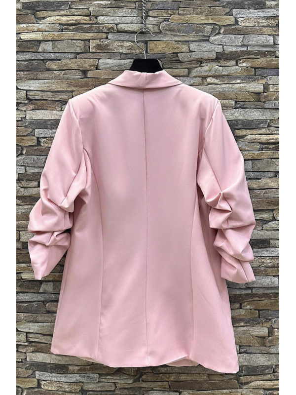 Veste tailleur manches longues remontées