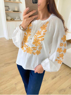 Chemise col tunisien avec...