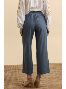 Pantalon jean wide leg...
