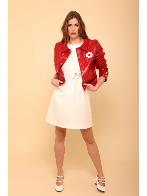 Blouson vinyl esprit seventies