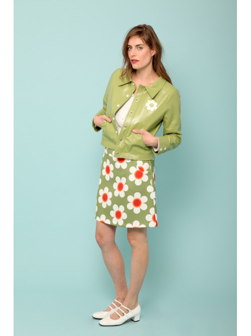 Blouson vinyl esprit seventies