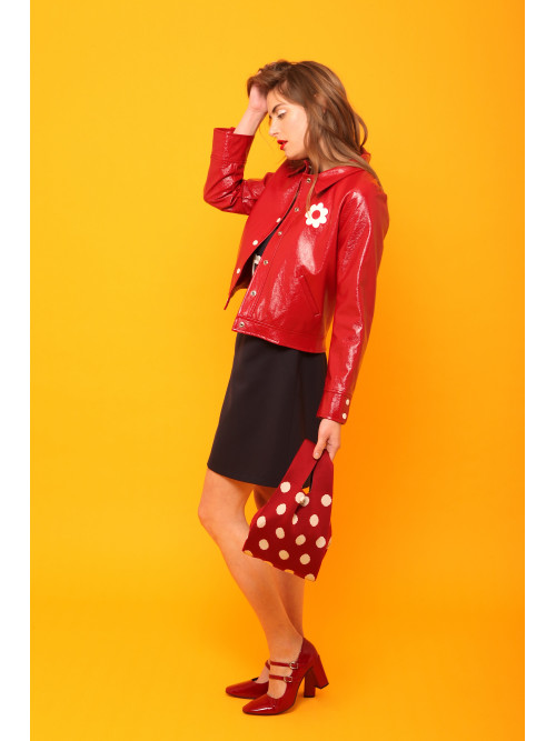 Blouson vinyl esprit seventies