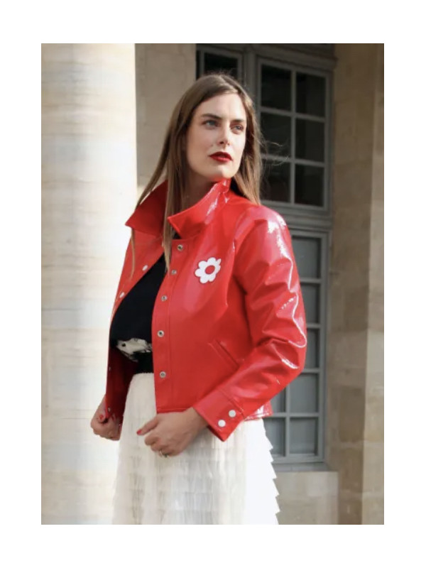 Blouson vinyl esprit seventies