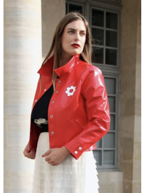 Blouson vinyl esprit seventies