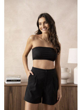 Short court uni - Noir
