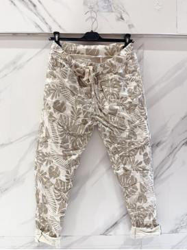 Pantalon stretch imprimé...