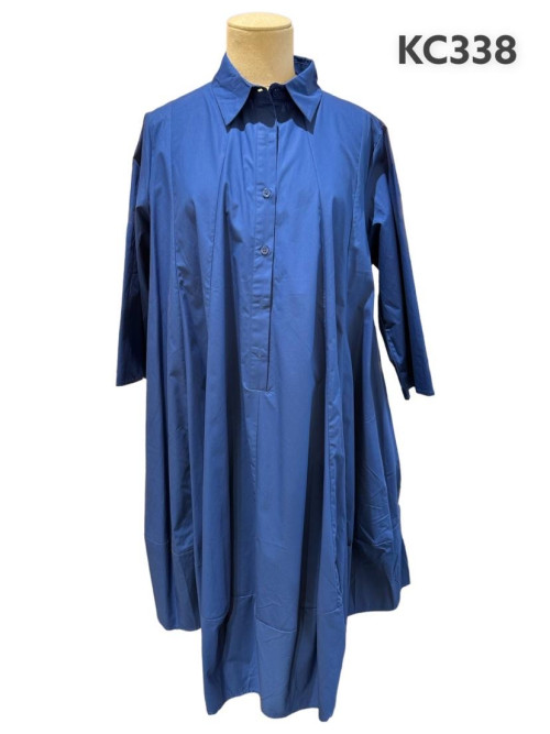 Robe parachute en popeline à manches longues Senes