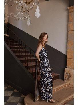 Pantalon wide leg fluide...