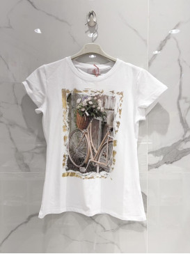 T-shirt Vélo col rond...