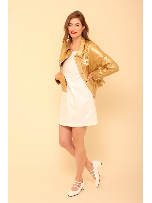 Blouson vinyl esprit seventies