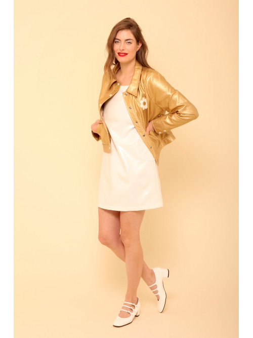 Blouson vinyl esprit seventies