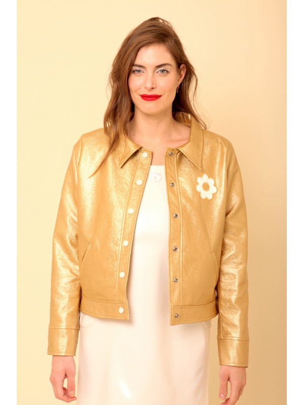 Blouson vinyl esprit seventies