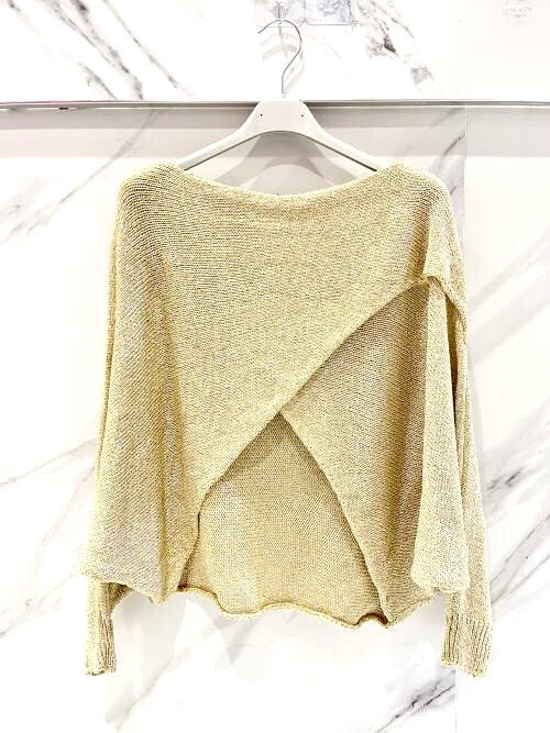 Pull lurex cache cœur