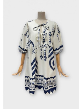 Robe courte imprimée...