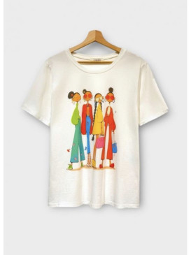 T-shirt oversized motif...