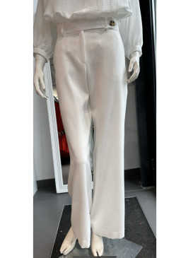 Pantalon stretch wide leg -...