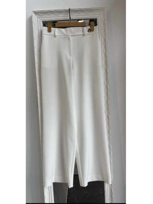Pantalon stretch wide leg