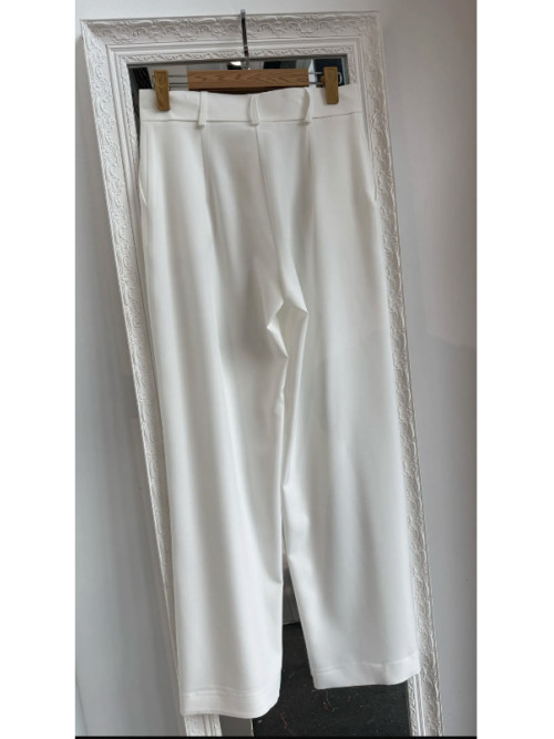 Pantalon stretch wide leg