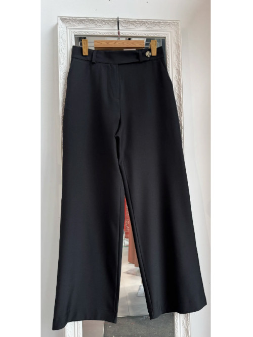 Pantalon stretch wide leg