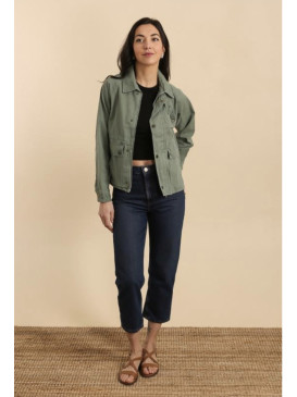 Veste coton poches avec...
