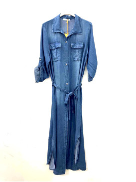 Robe saharienne ceinturée...