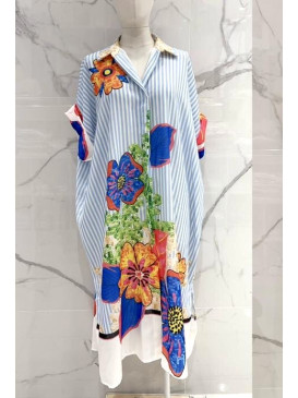 Robe chemise longue...
