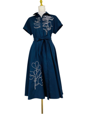 Robe chemisier boutonnée...