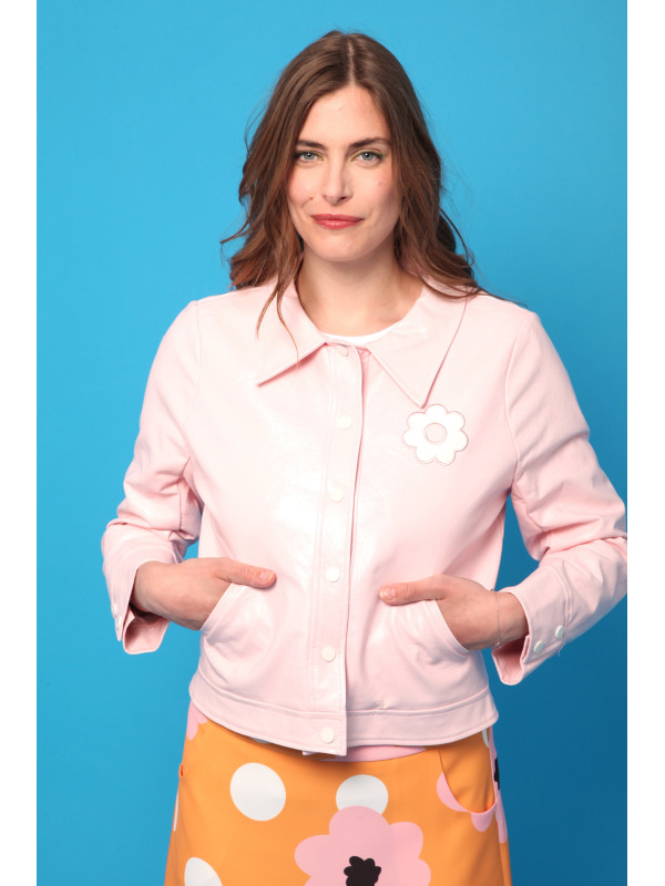 Blouson vinyl esprit seventies