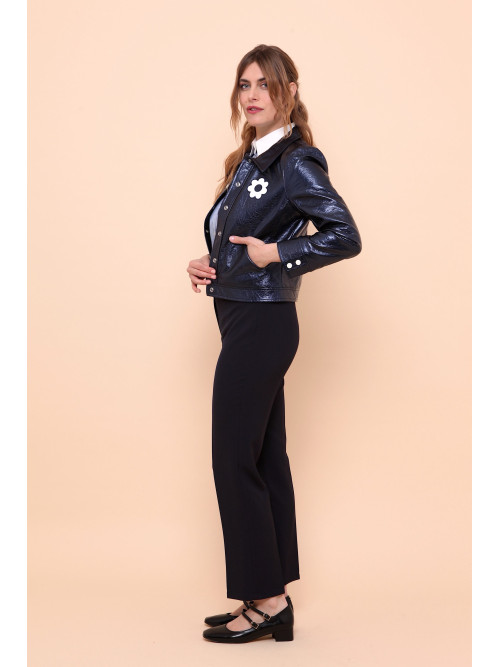 Blouson vinyl esprit seventies