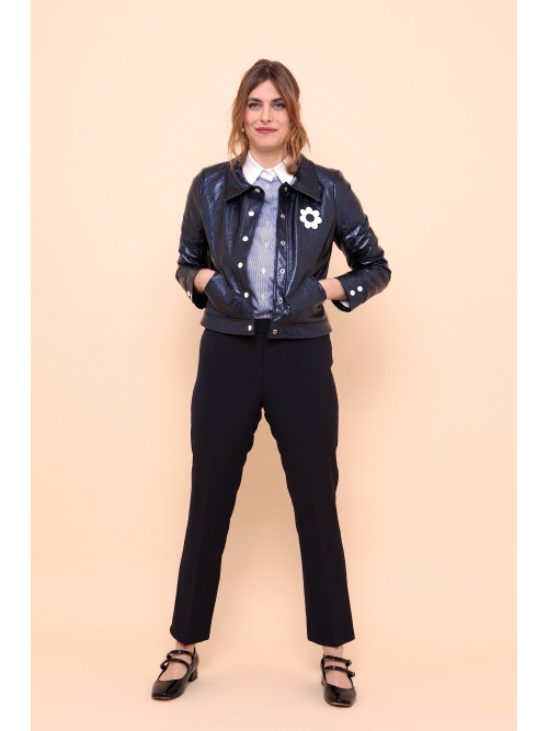 Blouson vinyl esprit seventies