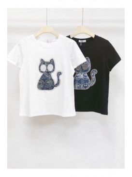 T-shirt col rond manches...
