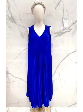Robe longue fluide plissée...