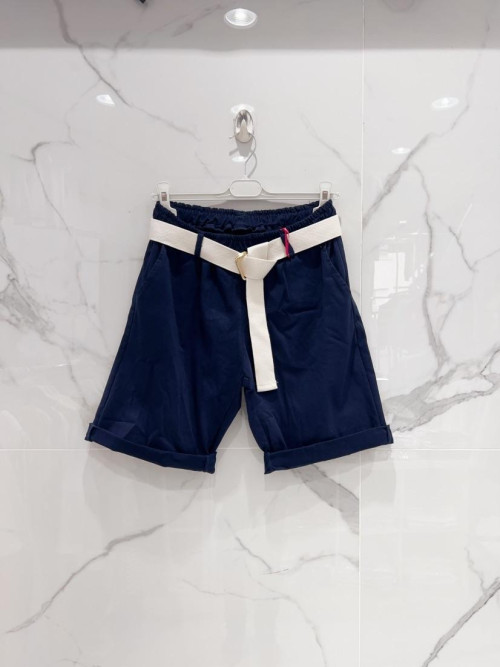 Bermuda stretch avec ceinture