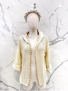 Gilet maille filet et...