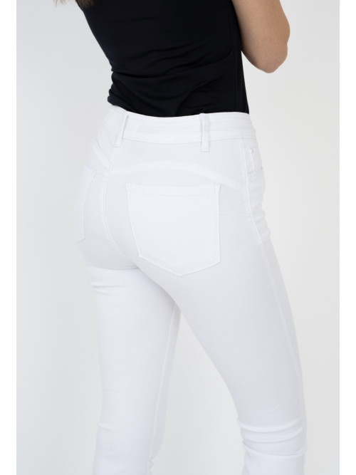 Jean patte d'éléphant blanc stretch Ana & Lucy
