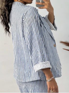 Veste rayée manches longues...