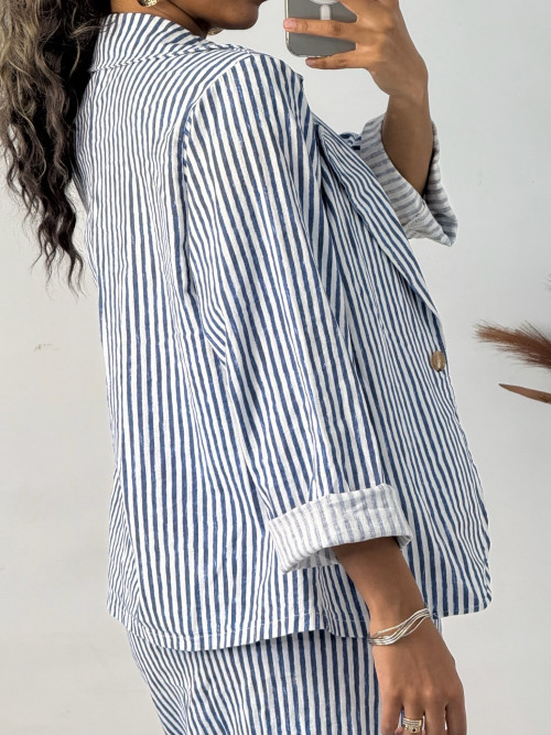 Veste rayée manches longues