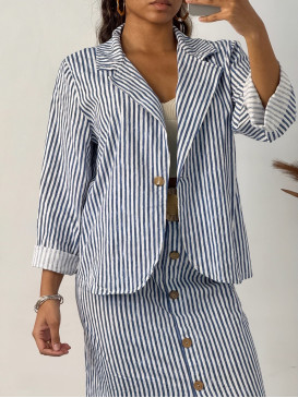 Veste rayée manches longues