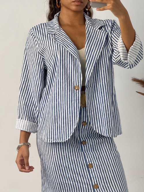 Veste rayée manches longues