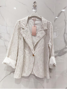 Veste rayée manches longues...