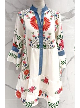 Robe courte imprimé floral...