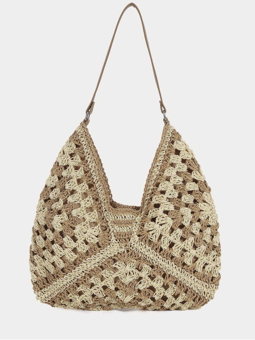 Sac paille bandoulière
