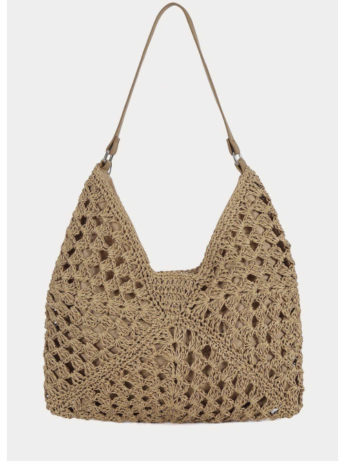 Sac paille bandoulière