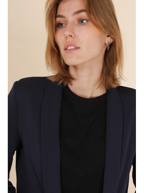Veste tailleur manches longues remontées