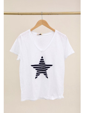 T-shirt étoile rayée...